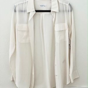 Equipment Slim Signature Long-Sleeve Silk Shirt